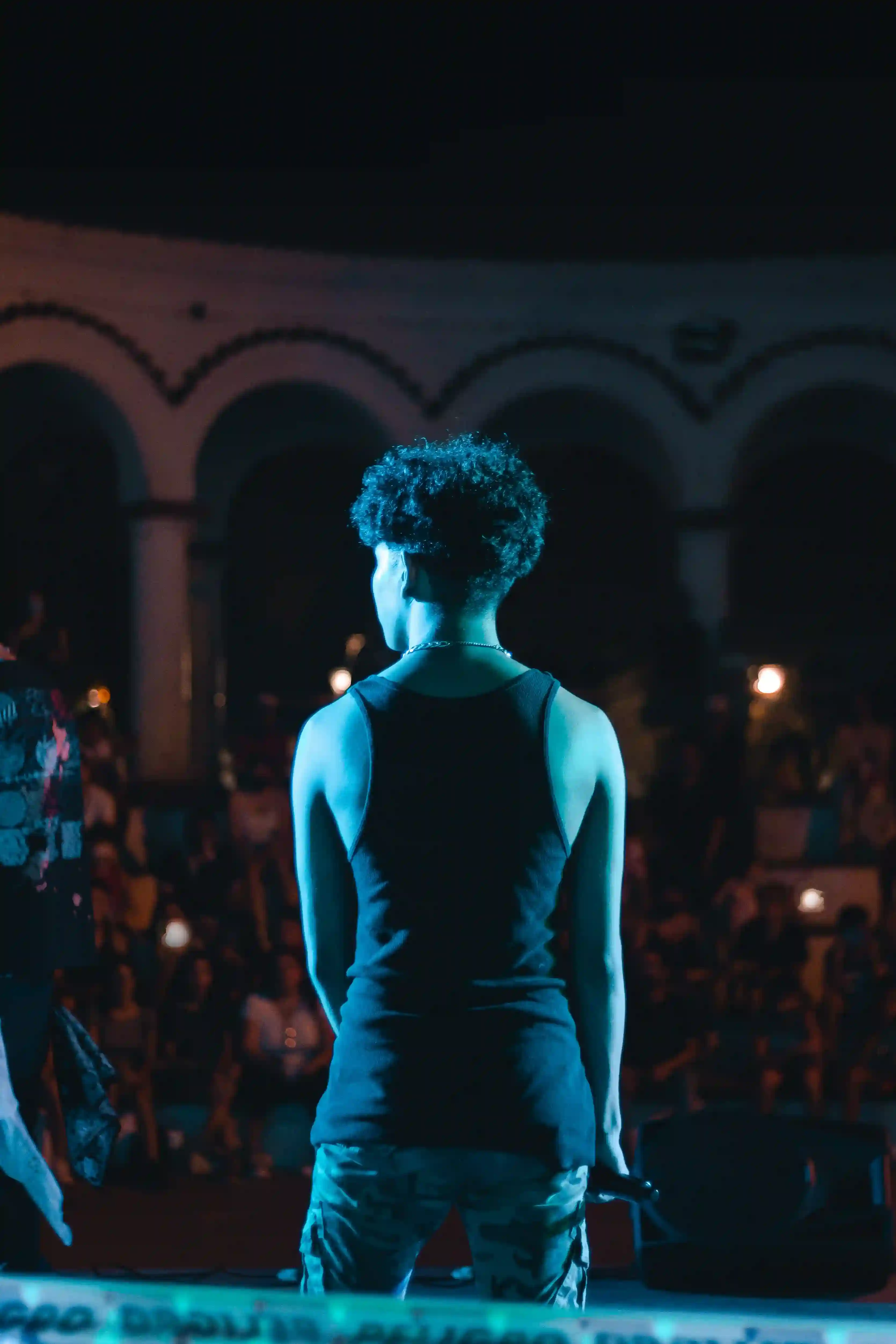 A picture that I took at a rap event in the city.